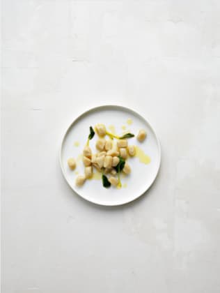 gnocchi on a plate