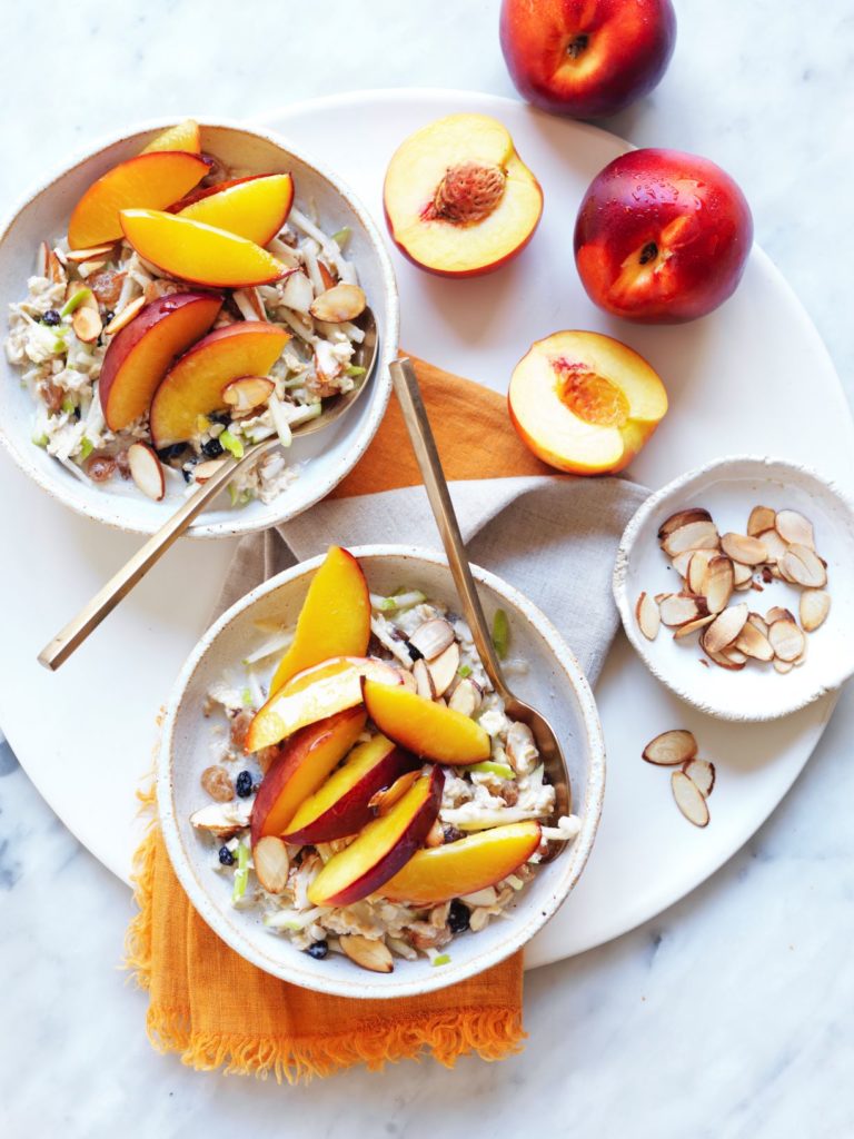 oats with nectarine to help kick-start the new year
