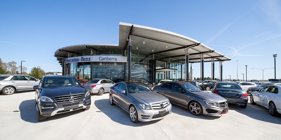 Mercedes-Benz Canberra showroom exterior shot