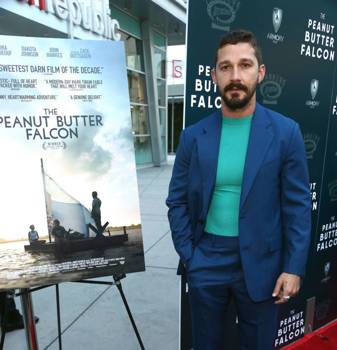 Shia LaBeouf at the screening of The Peanut Butter Falcon