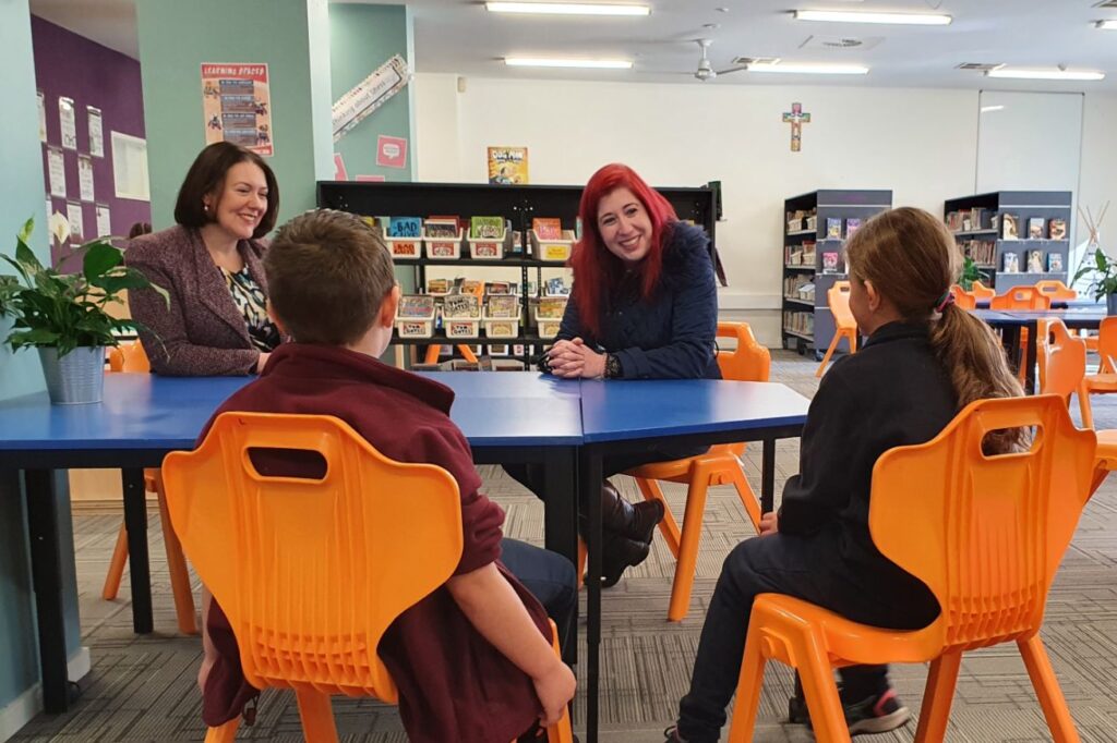 ACT politician Tara Cheyne visits local school
