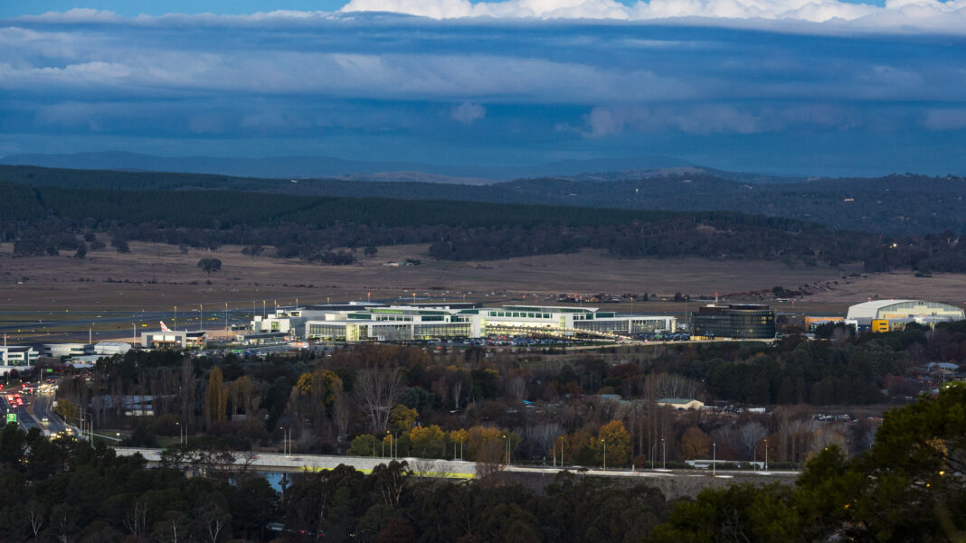 Canberra Airport in landscape
