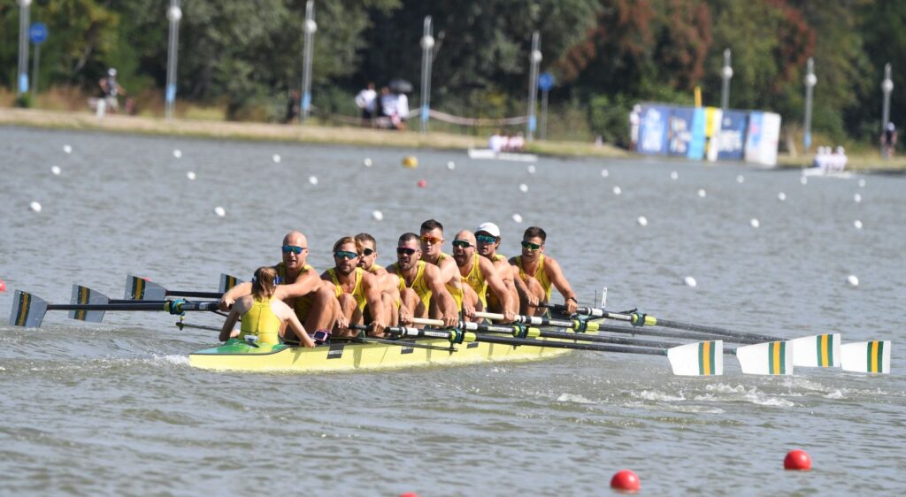 Canberra rower angus moore eight crew boat rowing