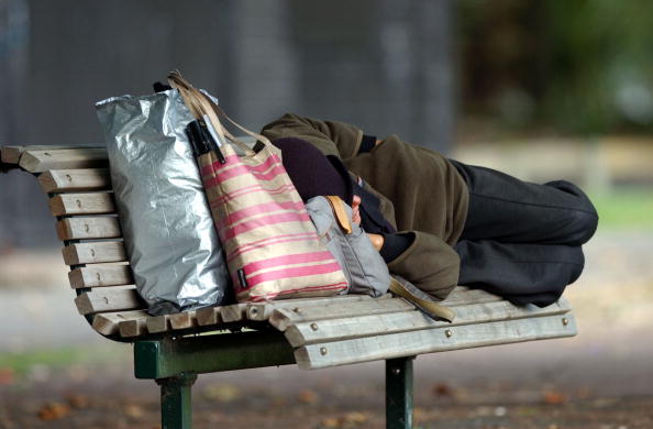 Homelessness week - homeless person sleeping ACT