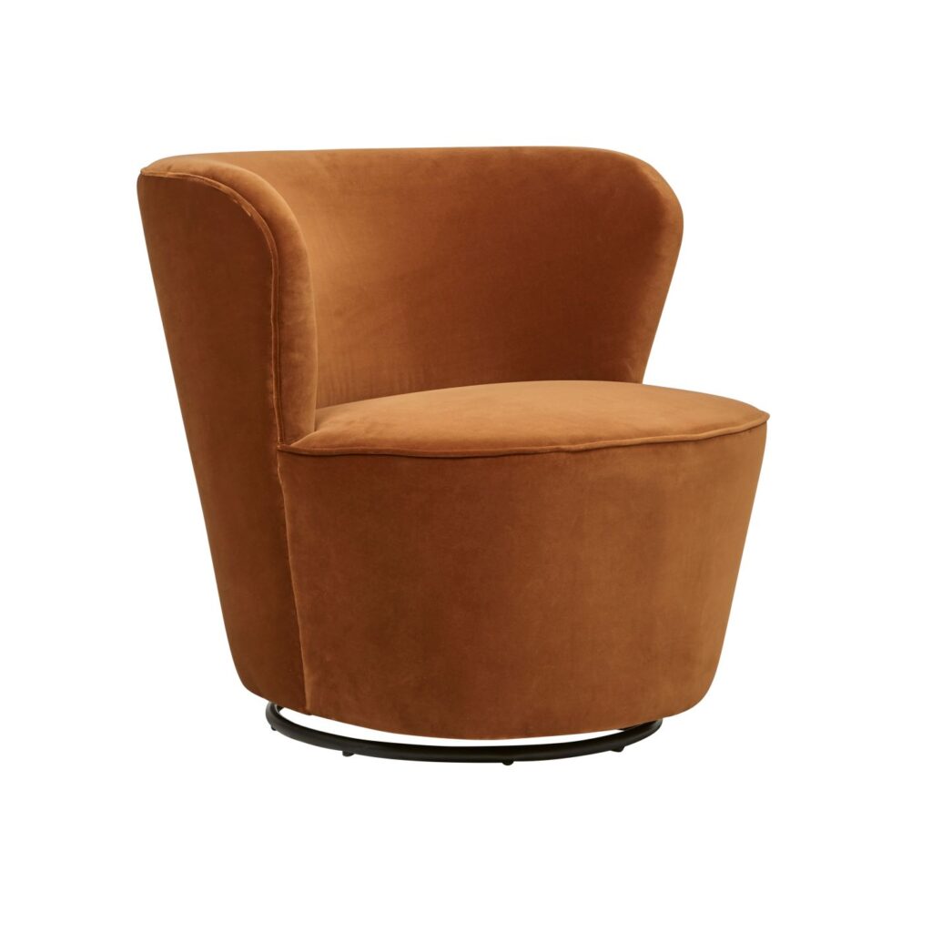 Kennedy swivel occasional chair