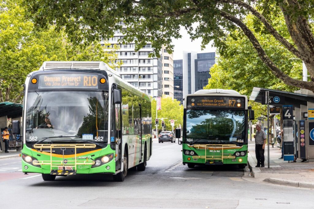 canberra liberals ACT Labor buses