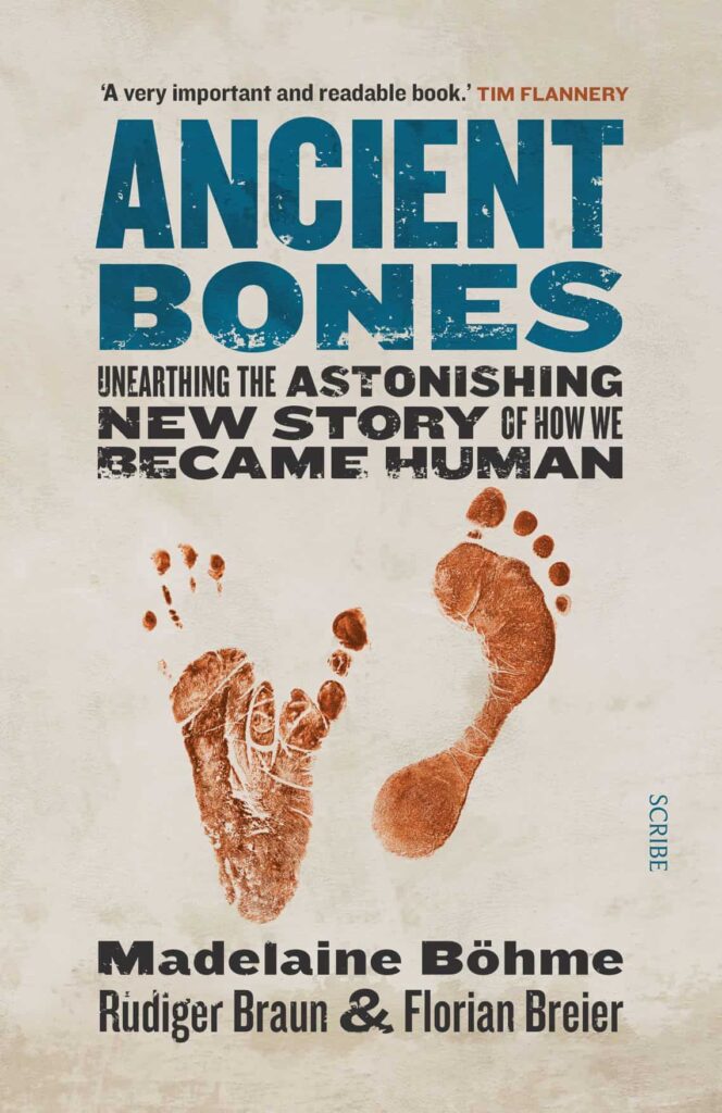 book cover with foot prints