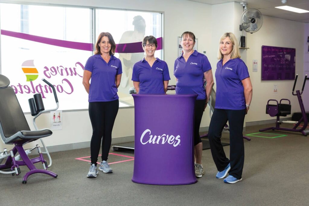 four women at curves