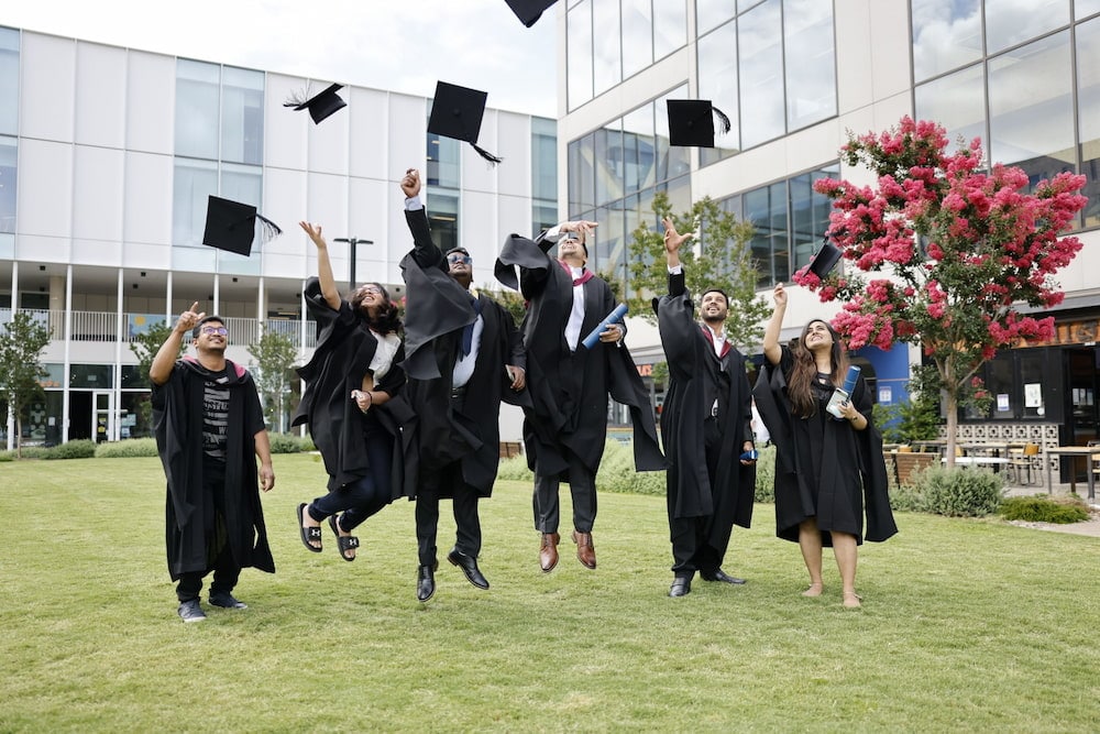 Due to the COVID-19 pandemic, 1,722 ANU students graduated in absentia in July 2020 and 4,378 in December. Credit: The Australian National University.