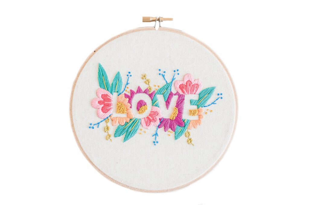 Brynn & Co. love embroidery kit