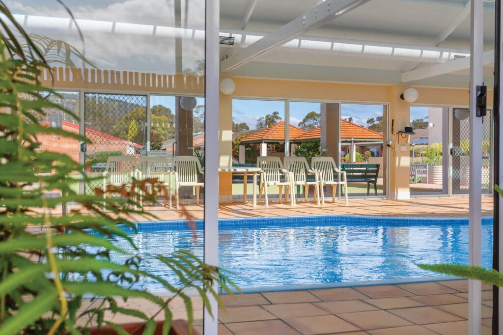 indoor pool area