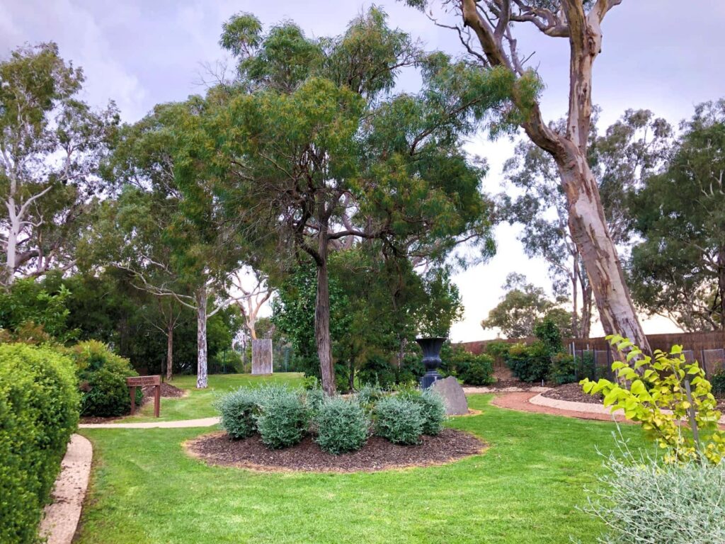 lovely garden at crematorium