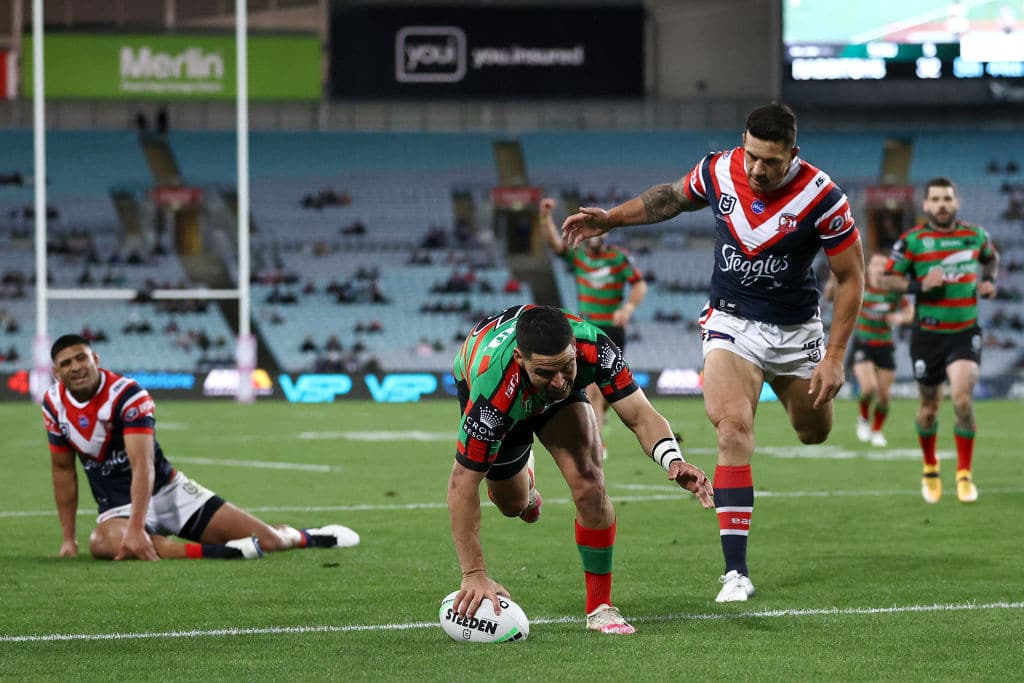 Cody WAlker try rabbitohs vs roosters