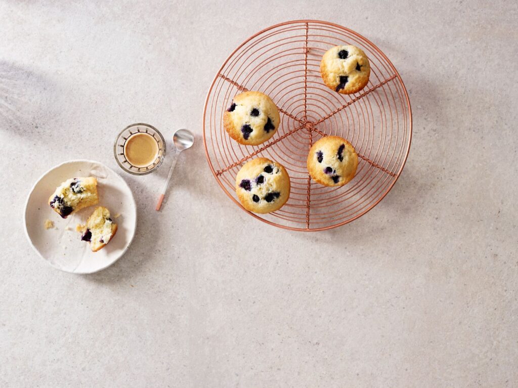 back-to-school recipes - blueberry muffins