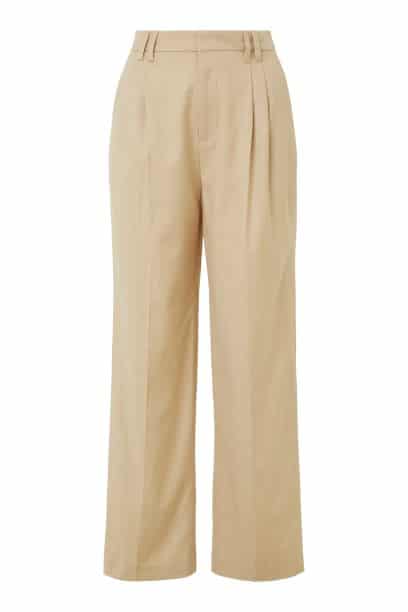 Twill tailored pants