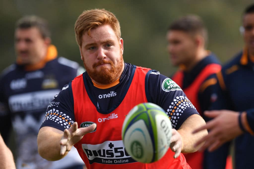 CANBERRA, AUSTRALIA - JULY 24: Tom Ross of the Brumbies during a Brumbies Super Rugby training session at Brumbies HQ on July 24, 2020 in Canberra, Australia. (Photo by Sam Mooy/Getty Images)