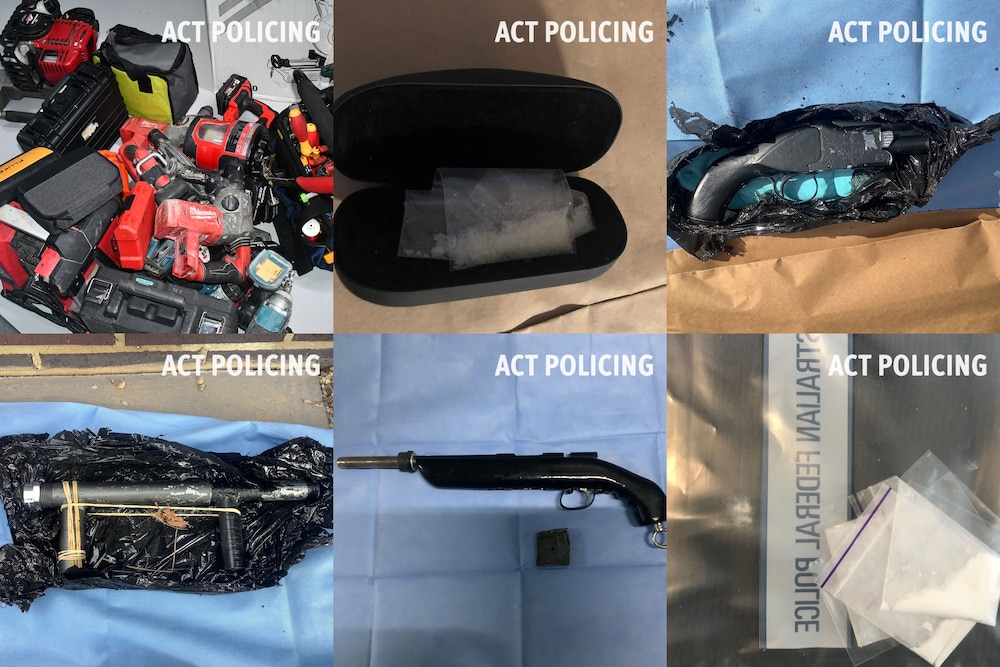 act police raids seized items