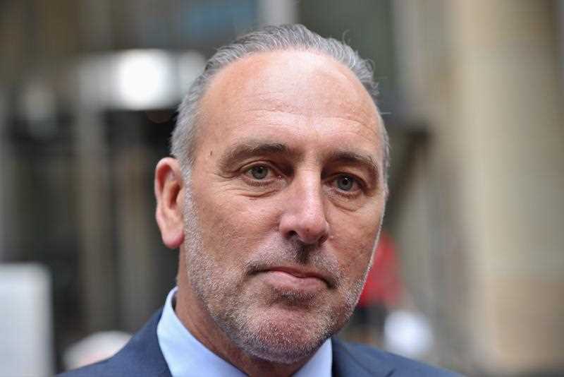 Founder of the Hillsong Church, Pastor Brian Houston leaves the Royal Commission into Institutional Responses to Child Sexual Abuse hearings in Sydney in 2014