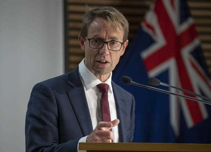 New Zealand Director General of Health Dr. Ashley Bloomfield speaks during a Covid 19 update at Parliament House, Wellington, Wednesday, August 18, 2021