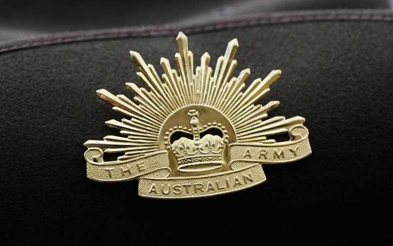 An Australian Army badge