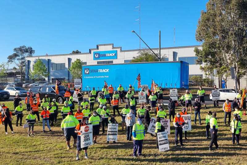 StarTrack workers on strike in Sydney after crisis talks failed