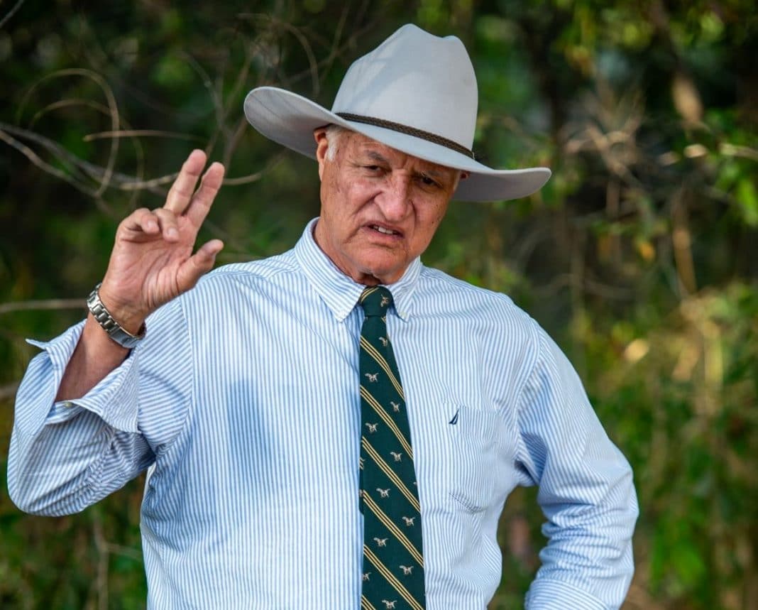 Federal MP for the Queensland seat of Kennedy, Bob Katter, wearing his trademark ten-gallon hat