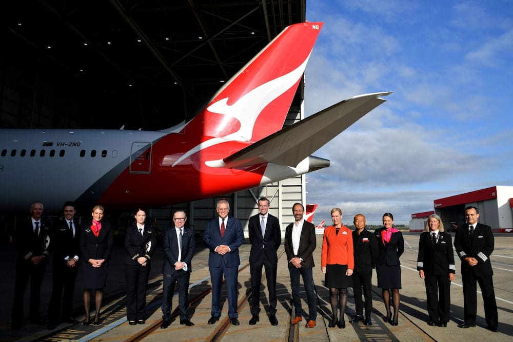 Qantas international flights