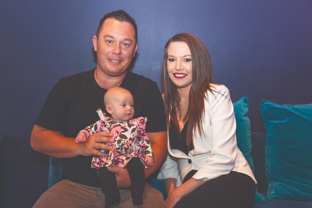 Steve and Bonnie Carter with baby Evie