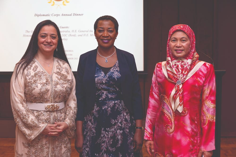 Fatine Medrek, Joyce Bwalya, Norzanah Hashim