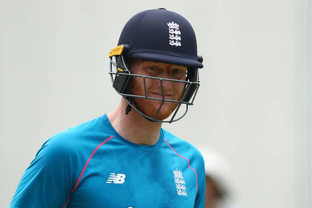 BRISBANE, AUSTRALIA - NOVEMBER 28: Ben Stokes looks on during an England Ashes Squad nets session at The Gabba on November 28, 2021 in Brisbane, Australia. (Photo by Chris Hyde/Getty Images)