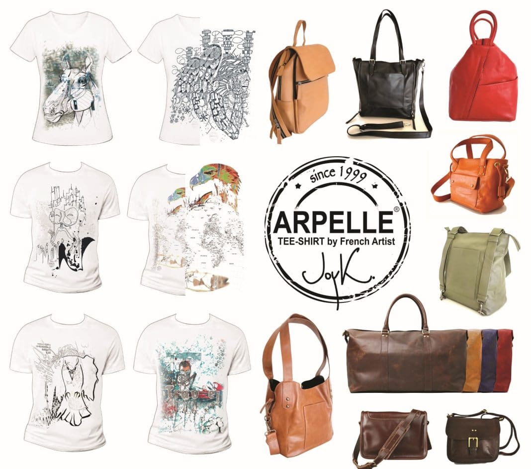 bags and t-shirts available from Arpelle