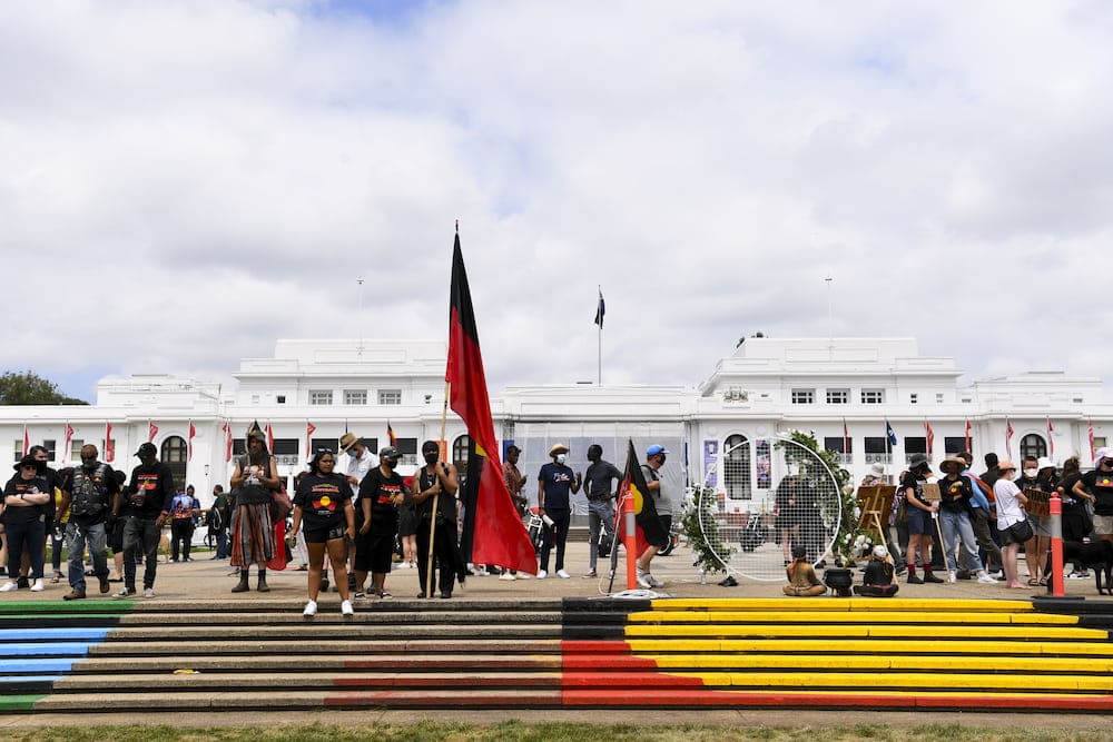 tent embassyInvasion Day rallies are being held across the country,