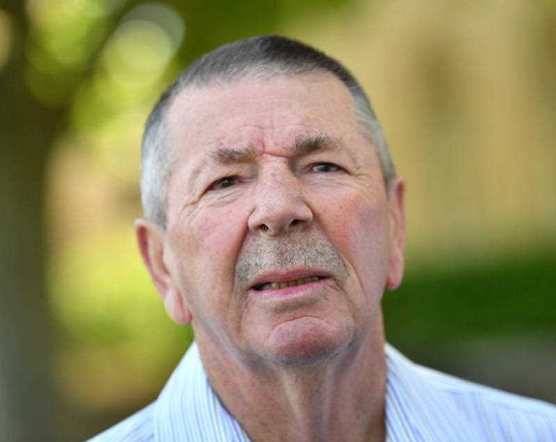 Former test cricket player Rod Marsh is seen at St Peters College oval in Adelaide in 2018