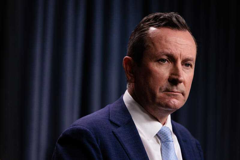 WA Premier Mark McGowan speaks to the media during a press conference in Perth