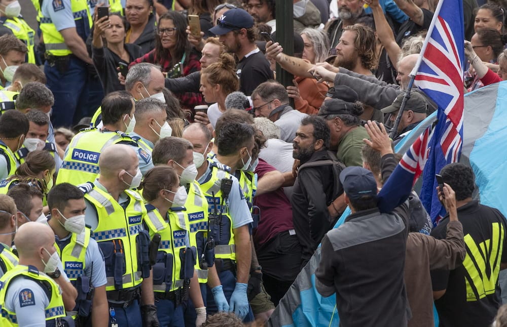 New Zealand protest COVID-19