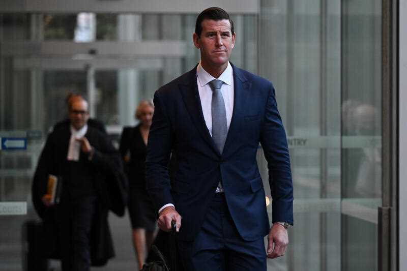 Ben Roberts-Smith leaves the Federal Court of Australia in Sydney, Monday, July 18, 2022