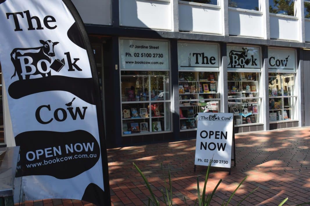 exterior of The Book Cow independent bookstore in Kingston ACT