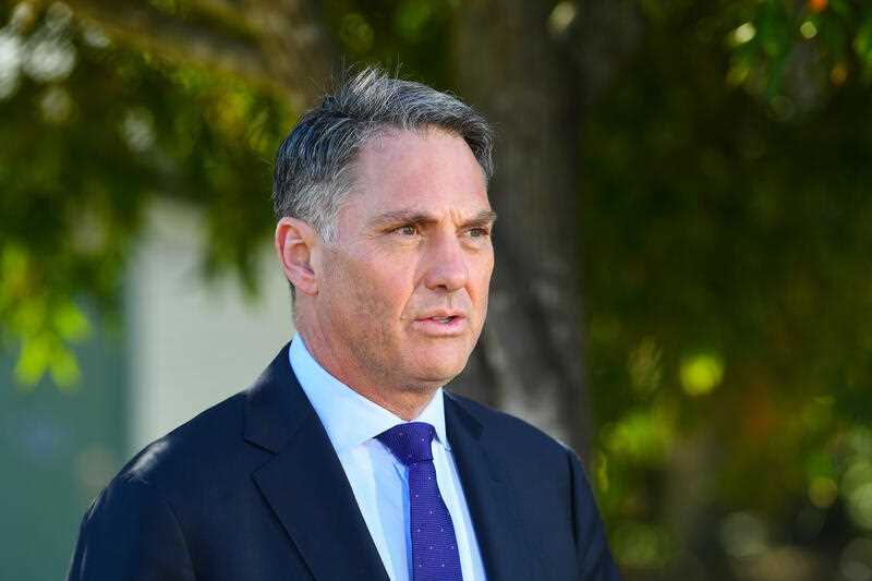 Acting Prime Minister Richard Marles speaks to media during a press conference in Brisbane, Tuesday, August 9, 2022