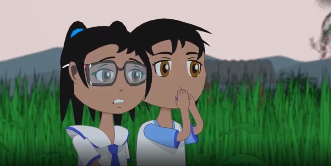 The Magic Glasses cartoon opens Filipino children's eyes to intestinal worms. Cartoon developed by ANU.