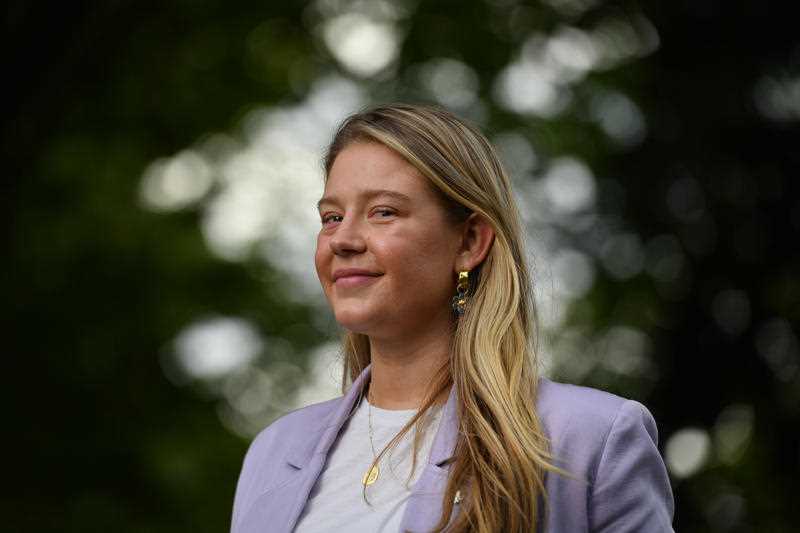 West Australia's 2021 Young Australian of the Year finalist Grace Forrest poses for a portrait at a reception at Government House in Canberra in Canberra, Sunday, January 24, 2021