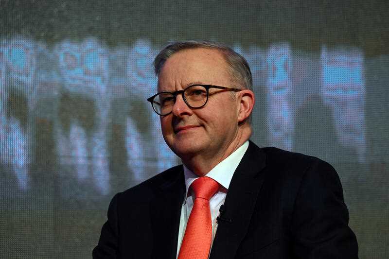 Prime Minister Anthony Albanese delivers a keynote breakfast address at parliament house, Canberra