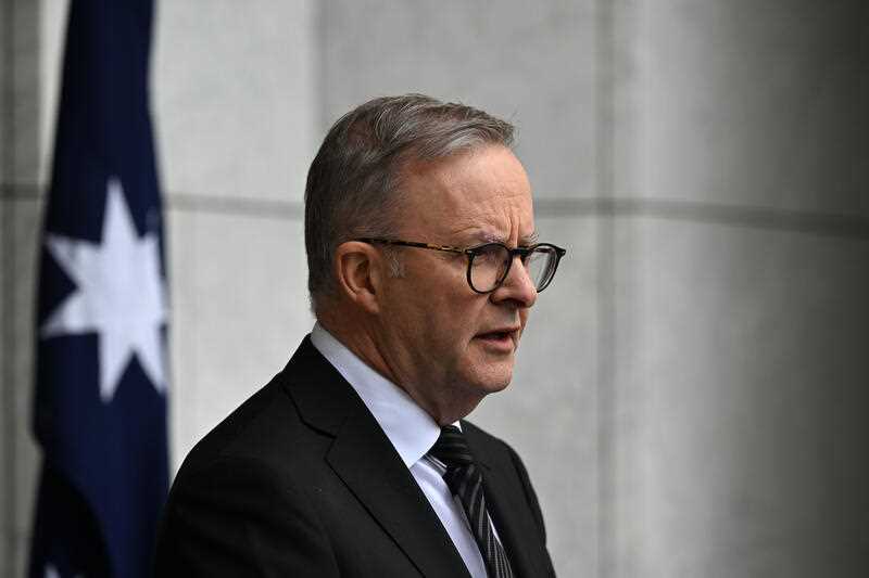 Prime Minister Anthony Albanese at a press conference at Parliament House in Canberra, Tuesday, September 13, 2022