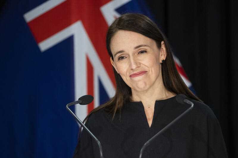 New Zealand Prime Minister Jacinda Ardern during the post-Cabinet press conference at Parliament, in Wellington, New Zealand