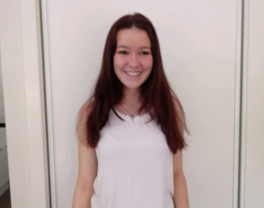 missing 16-year-old girl of Caucasian appearance, with a slim build, dark hair and dark eyes.