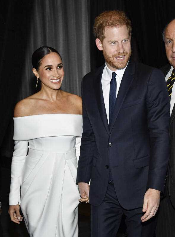 Meghan, Duchess of Sussex, left, and Prince Harry attend the Robert F. Kennedy Human Rights Ripple of Hope Awards Gala at the New York Hilton Midtown on Tuesday, Dec. 6, 2022, in New York.