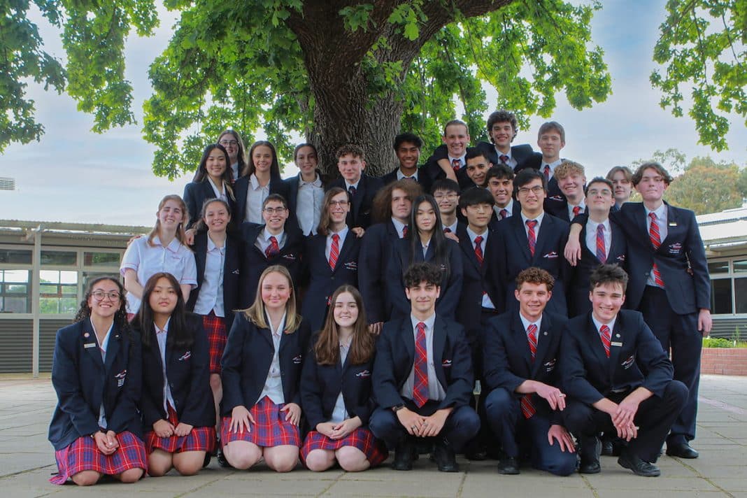 This year's graduating cohort at Brindabella Christian College has achieved the school's best ever ATAR results. Image supplied