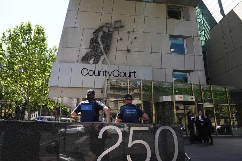 Exterior view of the County Court of Victoria in Melbourne