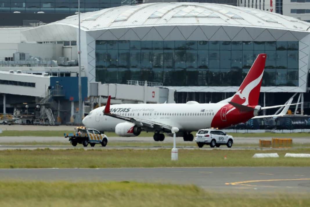 Qantas Fiji flight