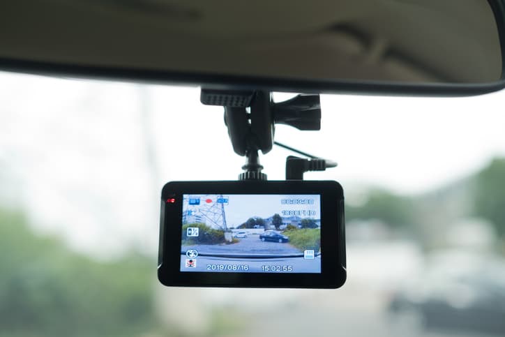 car camera with blur background