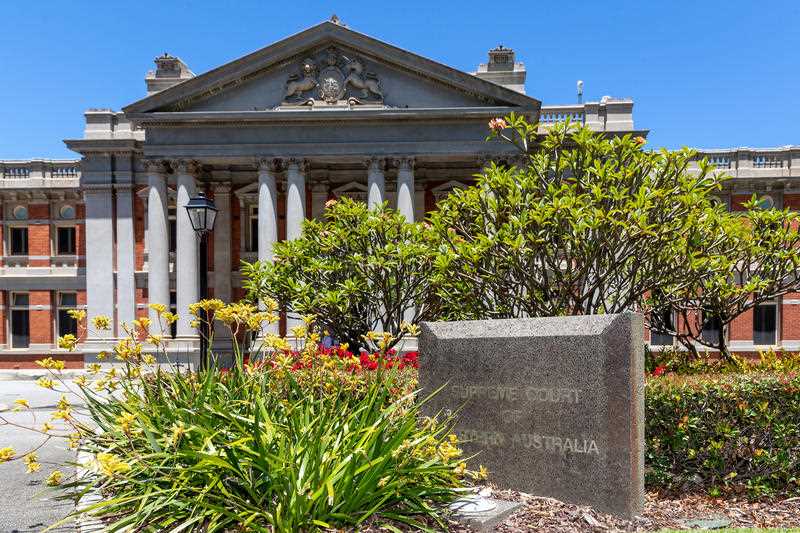 A general view of The Supreme Court of Western Australia in Perth